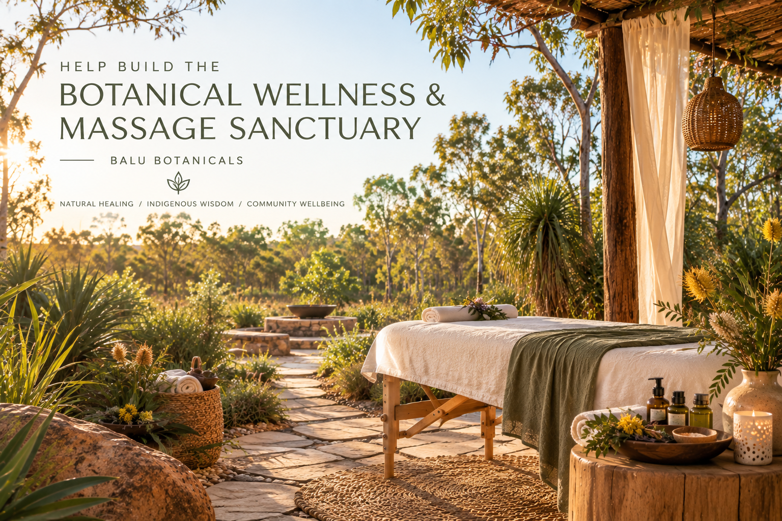 HELP BUILD THE BALU BOTANICAL WELLNESS & MASSAGE SANCTUARY 